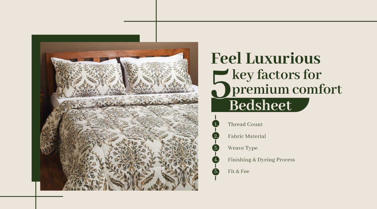 What Makes a Bedsheet Feel Luxurious? 5 key factors for premium comfort