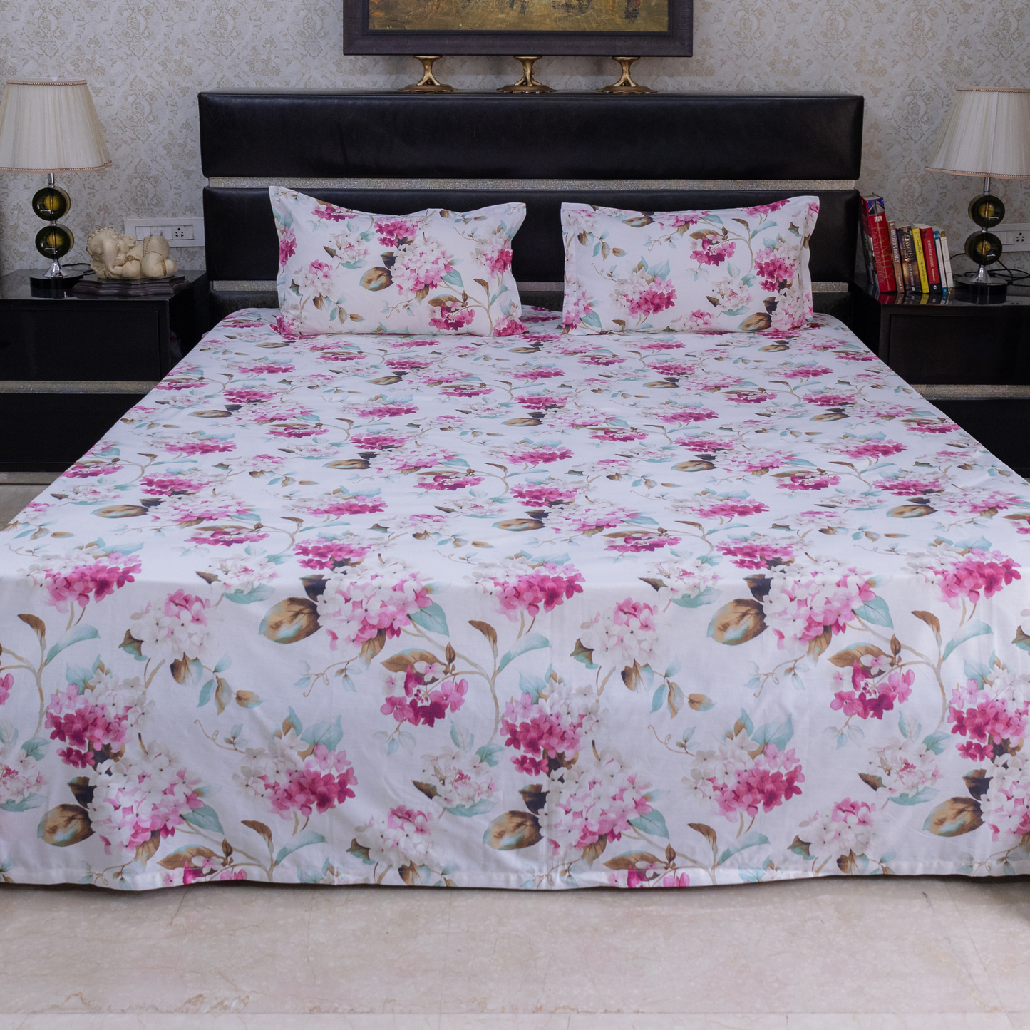 Petal Dance printed bedsheet