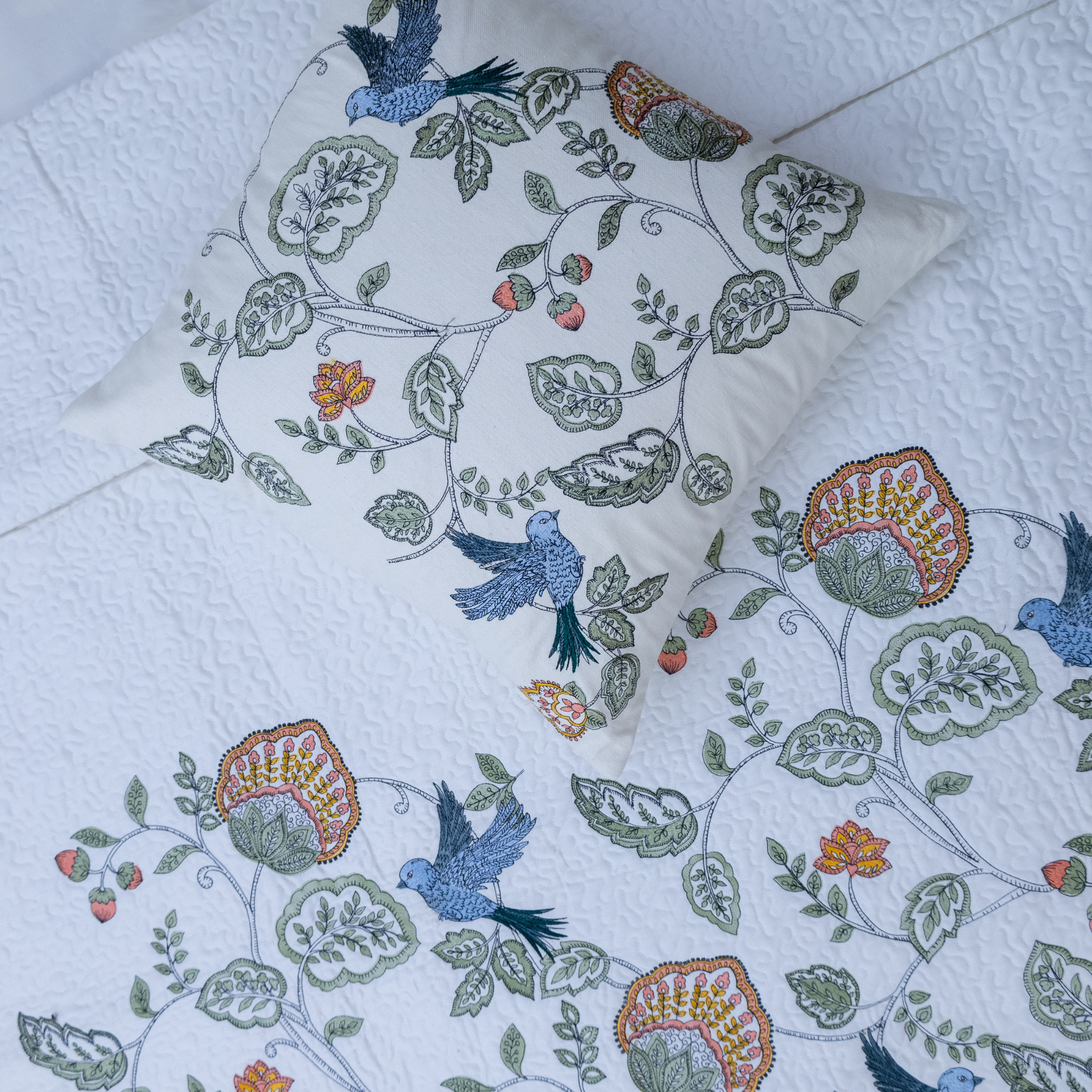 Aviary bloom bedcover 2